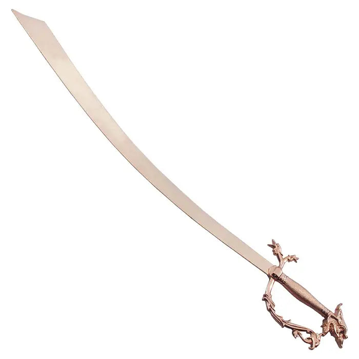 Arabian Belly Dance Dragon Scimitar Gold Plated Sword