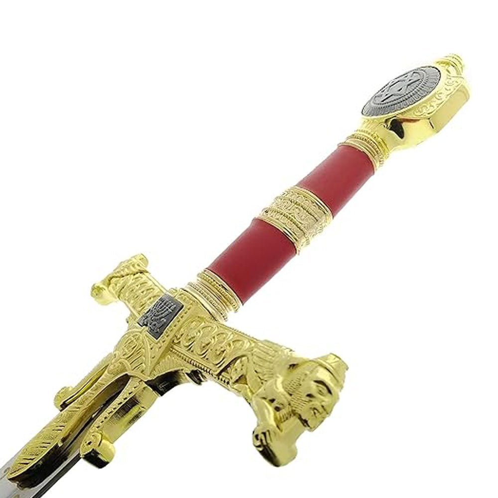 King Solomon Sword Full Size Red/Gold Metal Replica