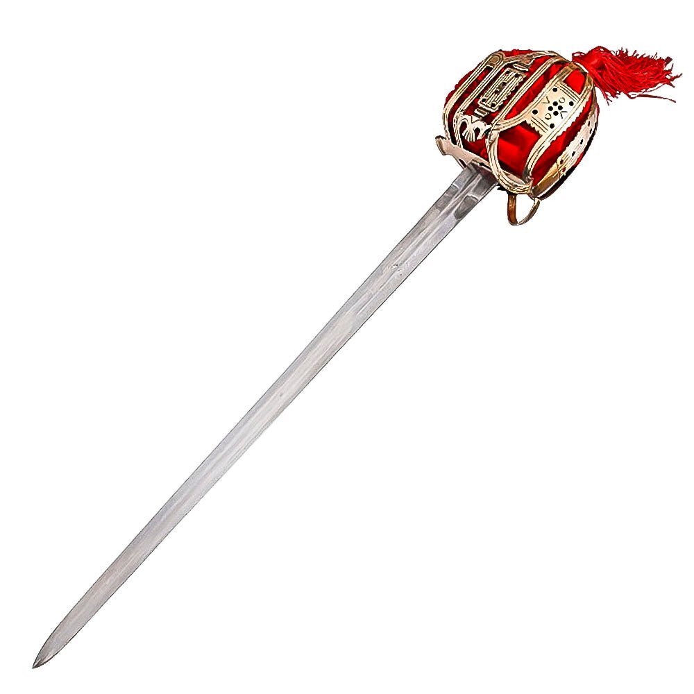Scottish Basket Hilt Broadsword With Scabbard 39 Inch