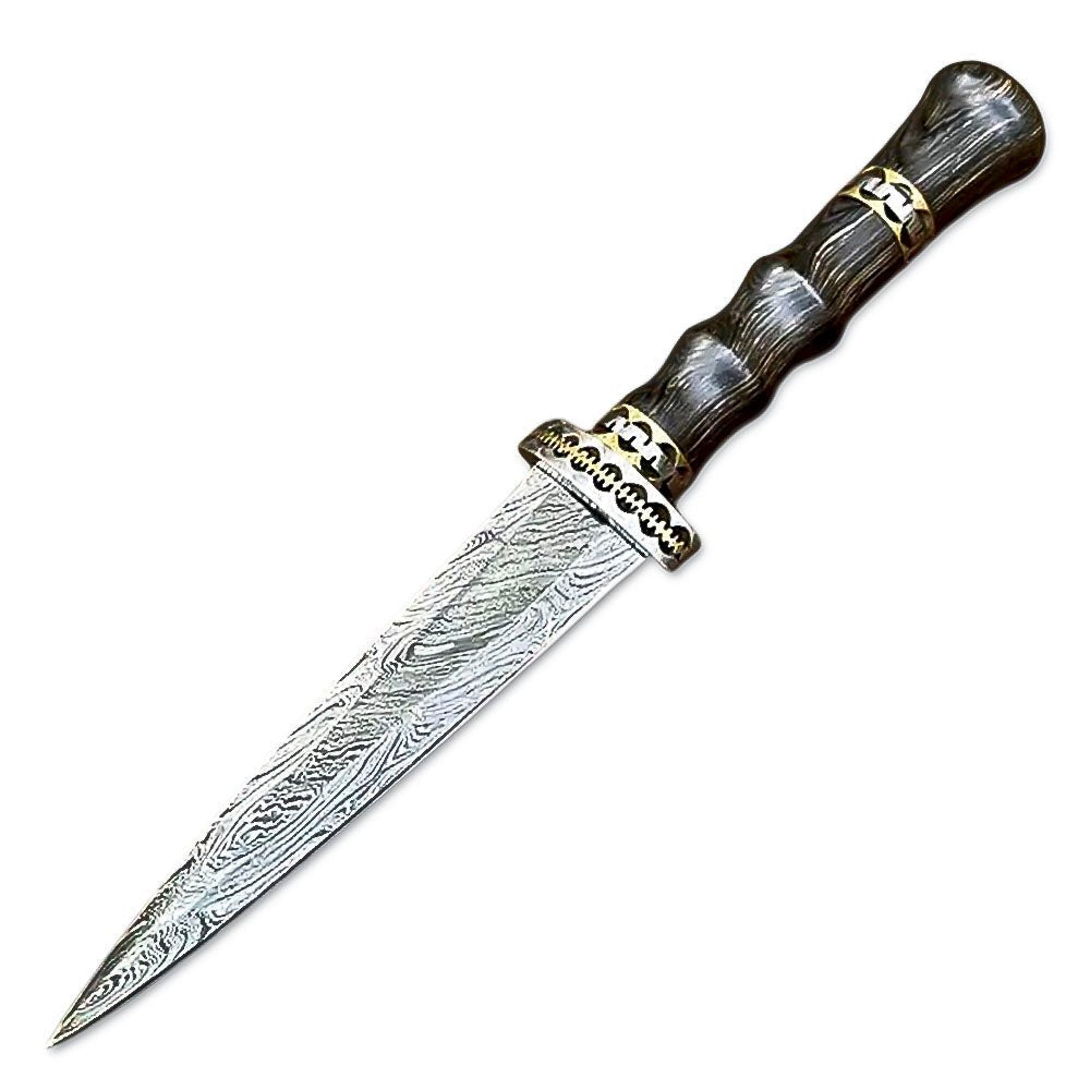 Dagger Hardwood Handle Hunting Boot Knife 10 Inch