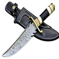 Bowie Knife Bone Buffalo Horn Hunting 12 Inch