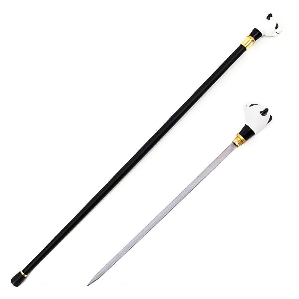 Panda Handle Walking Cane Sword Hidden Blade