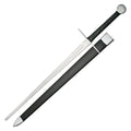Medieval Cross Sword Black 48 Inch With Scabbard
