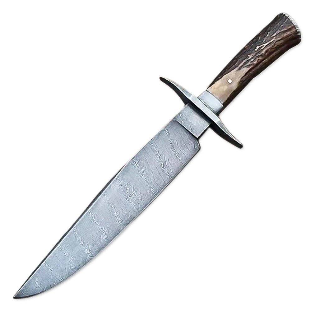 Bowie Knife Stag Antler Handle Outdoor 15 Inch