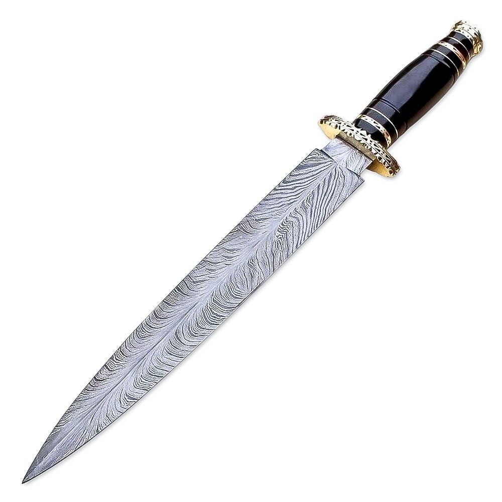 Dagger Knife Buffalo Horn Handle Collectible 15 Inch
