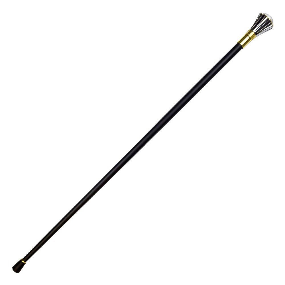 Famille Rose Silver Vase Cane Sword Walking Stick