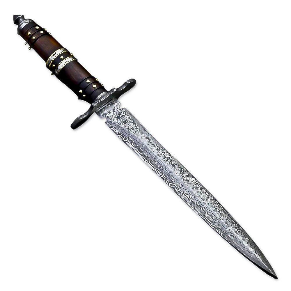 Double Edge Dagger Rosewood Handle Collectible 15 Inch
