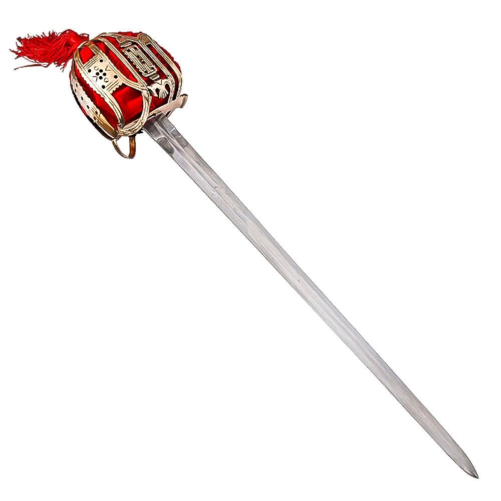 Scottish Basket Hilt Broadsword With Scabbard 39 Inch
