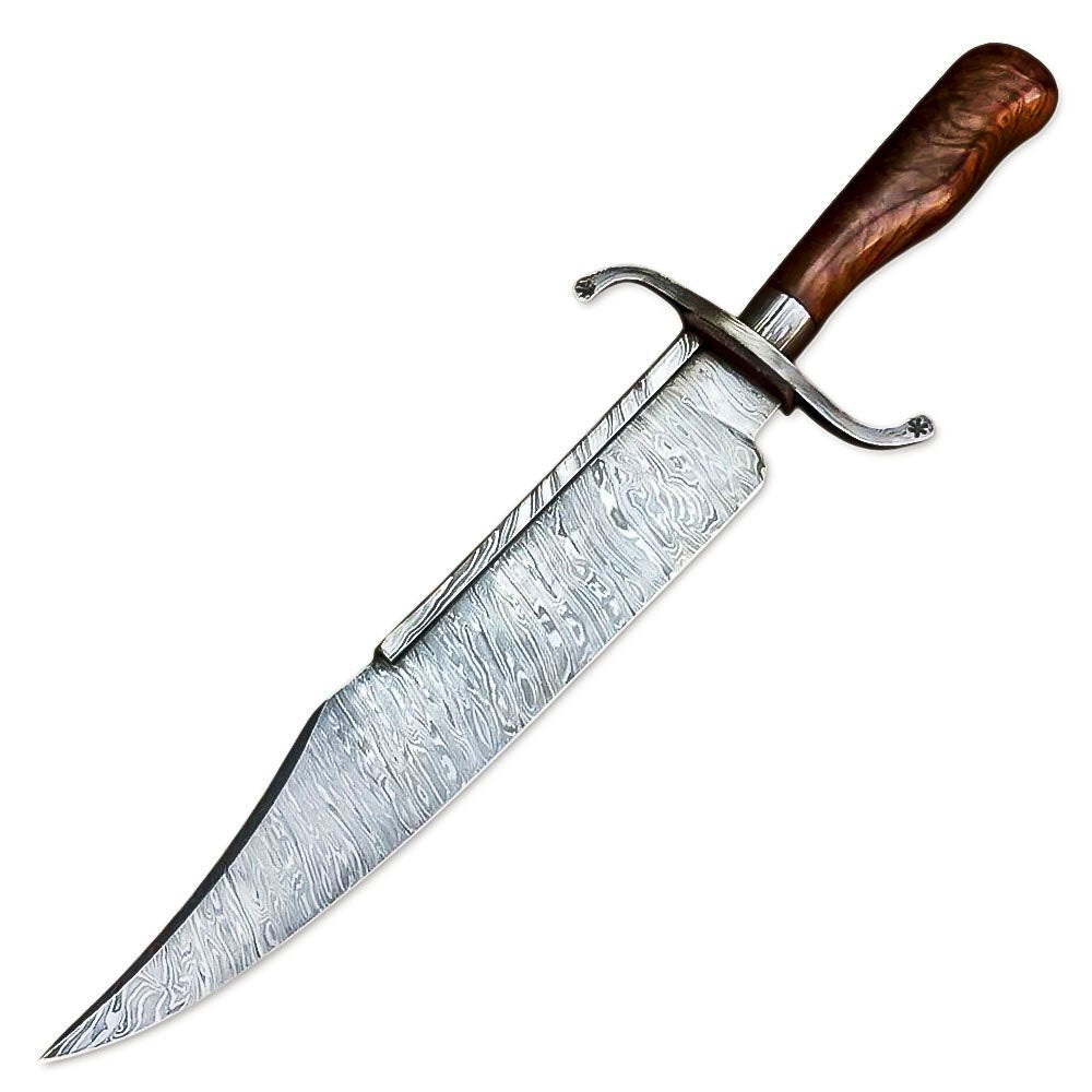 Camping Bowie Knife Rosewood Fixed Blade 15 Inch