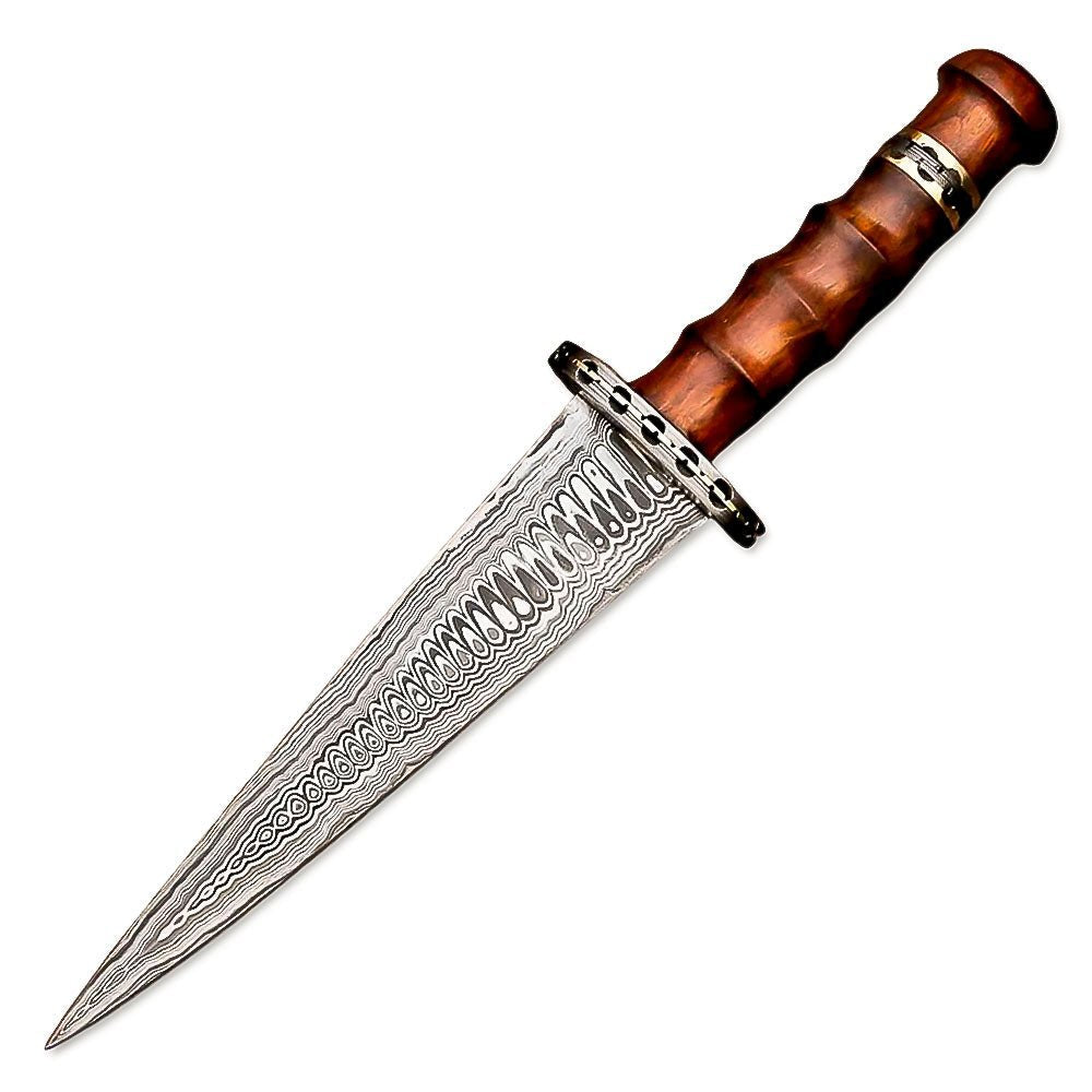 Hand Forged Dagger Rosewood Handle Collectible 15 Inch