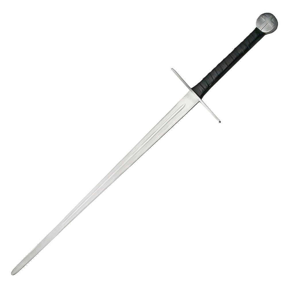 Medieval Cross Sword Black 48 Inch With Scabbard