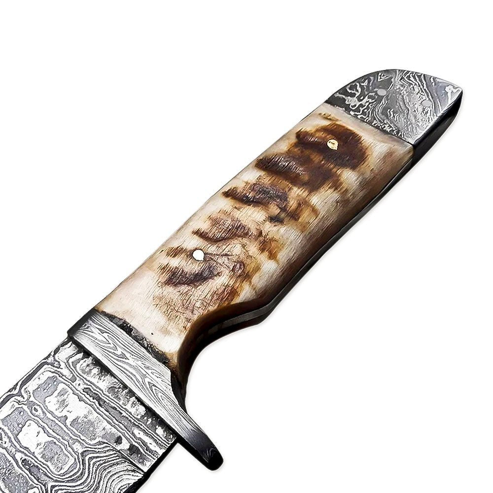 Full Tang Bowie Knife Ram Horn Hunting 12 Inch