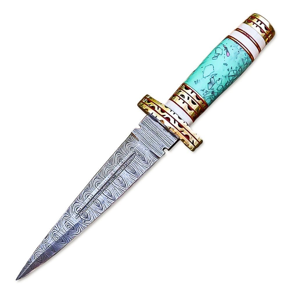 Double Edge Dagger Resin Bone Handle 13 Inch