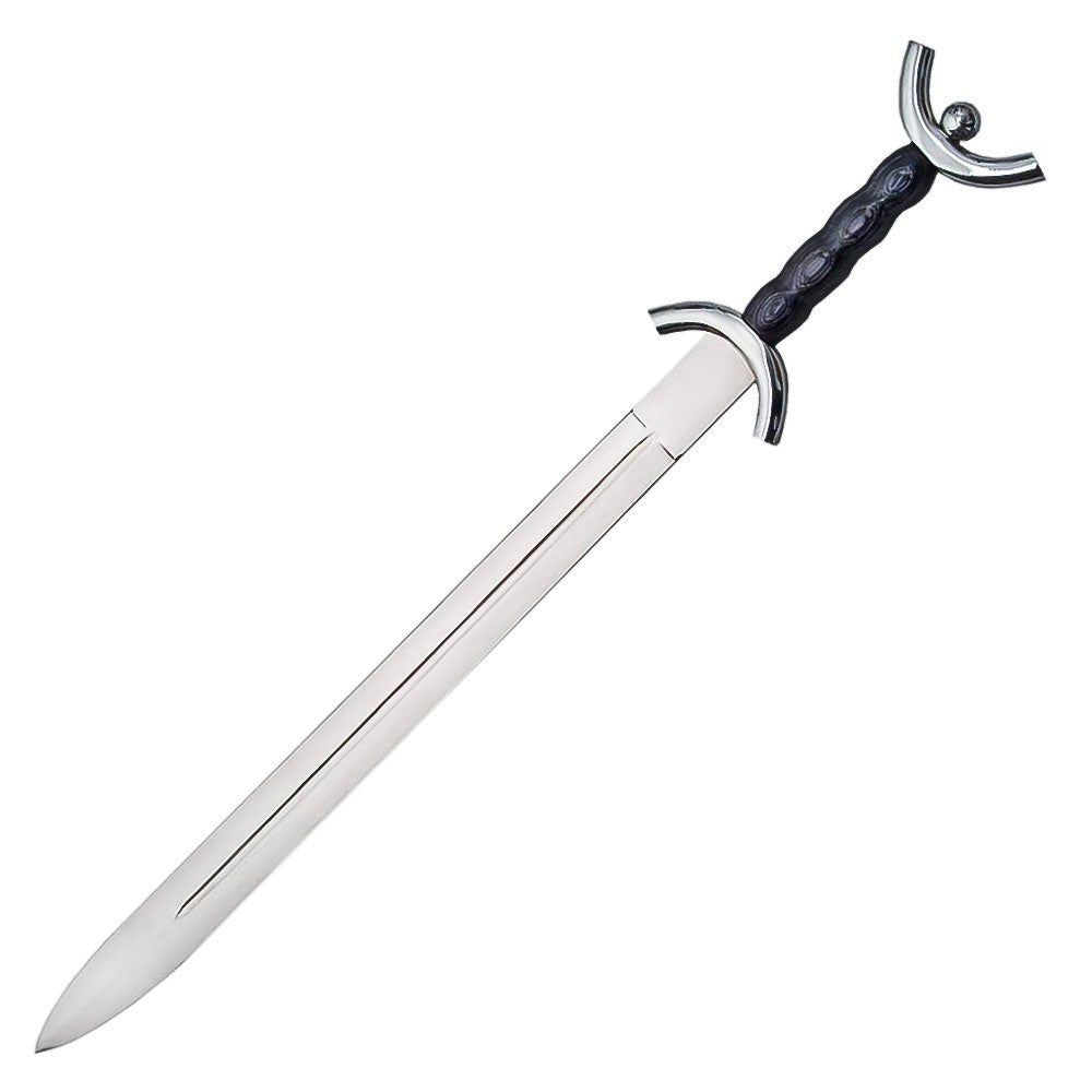 Black Celtic War Sword With Sheath Handmade