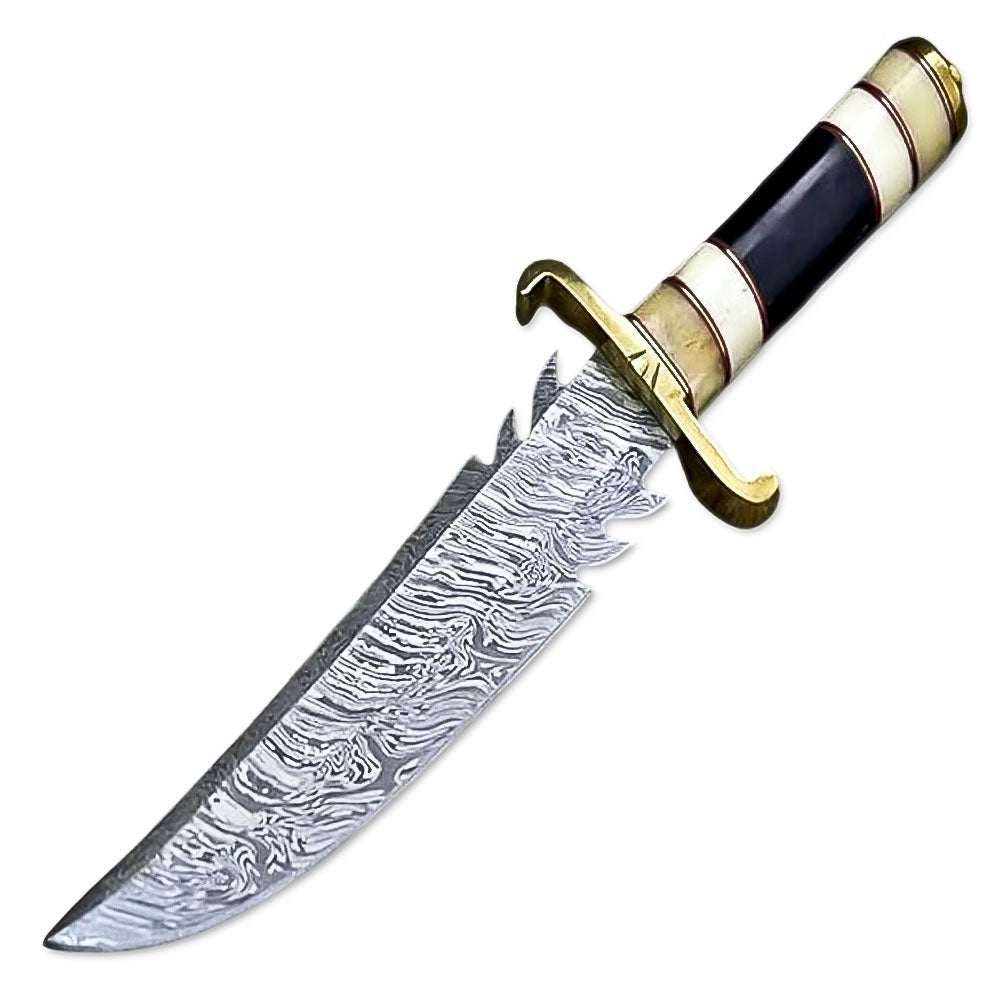 Bowie Knife Bone Buffalo Horn Hunting 12 Inch