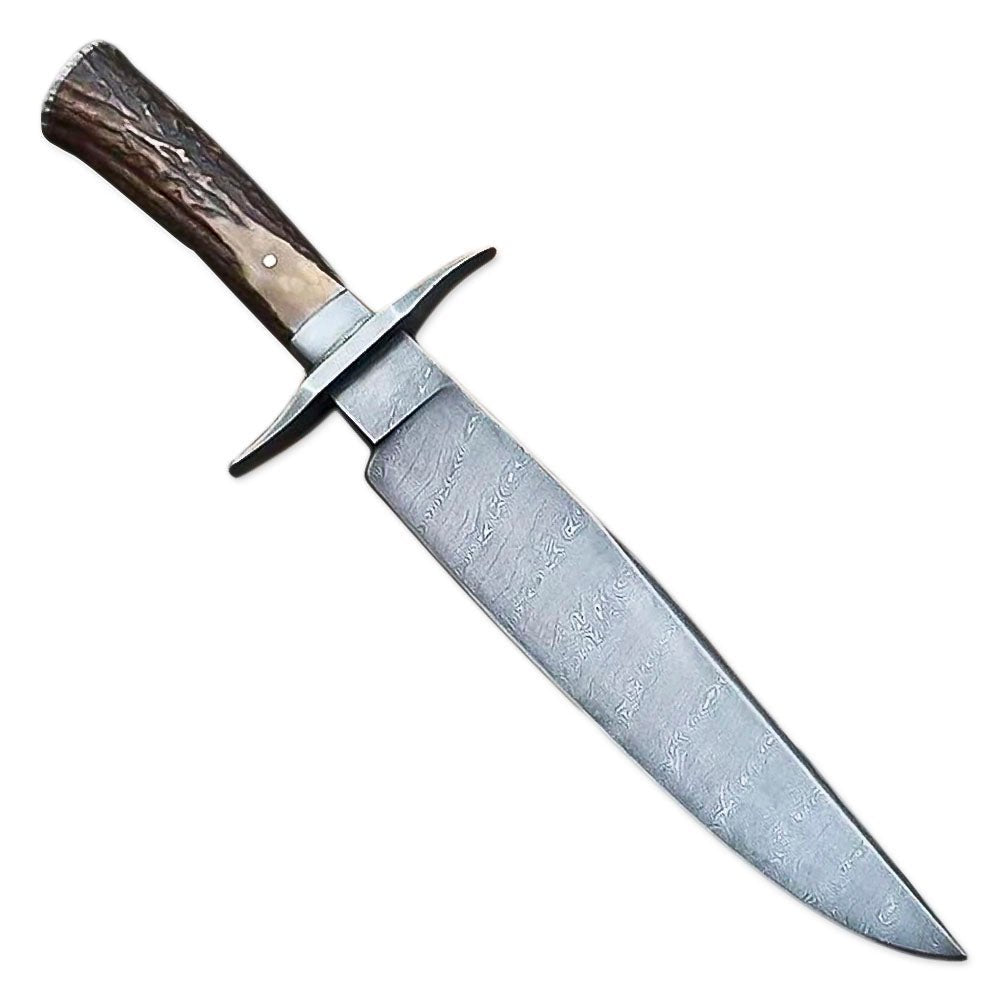 Bowie Knife Stag Antler Handle Outdoor 15 Inch