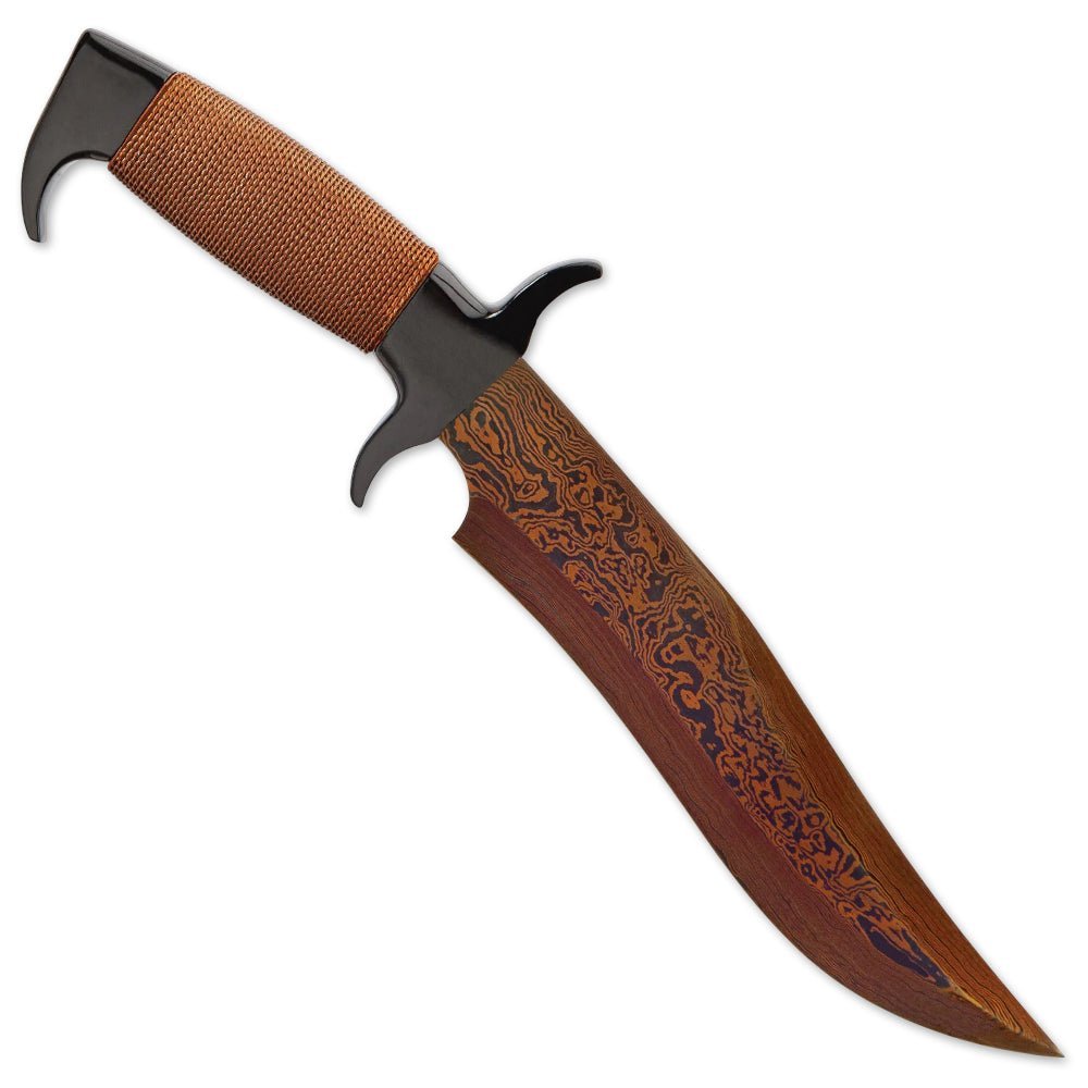 Bowie Knife Wire Wrapped Handle Hunting 13 Inch