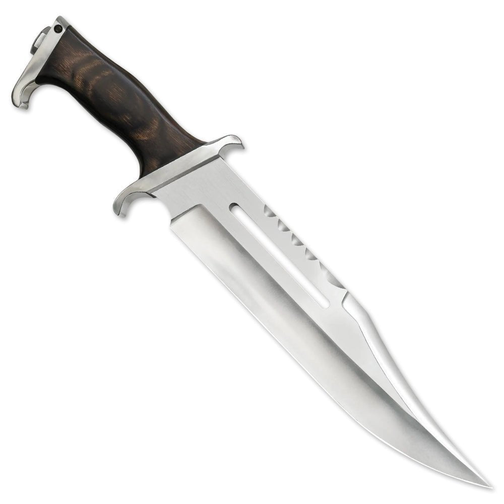 Bowie Hunting Knife 17 Inch Wood Handle With Sheath