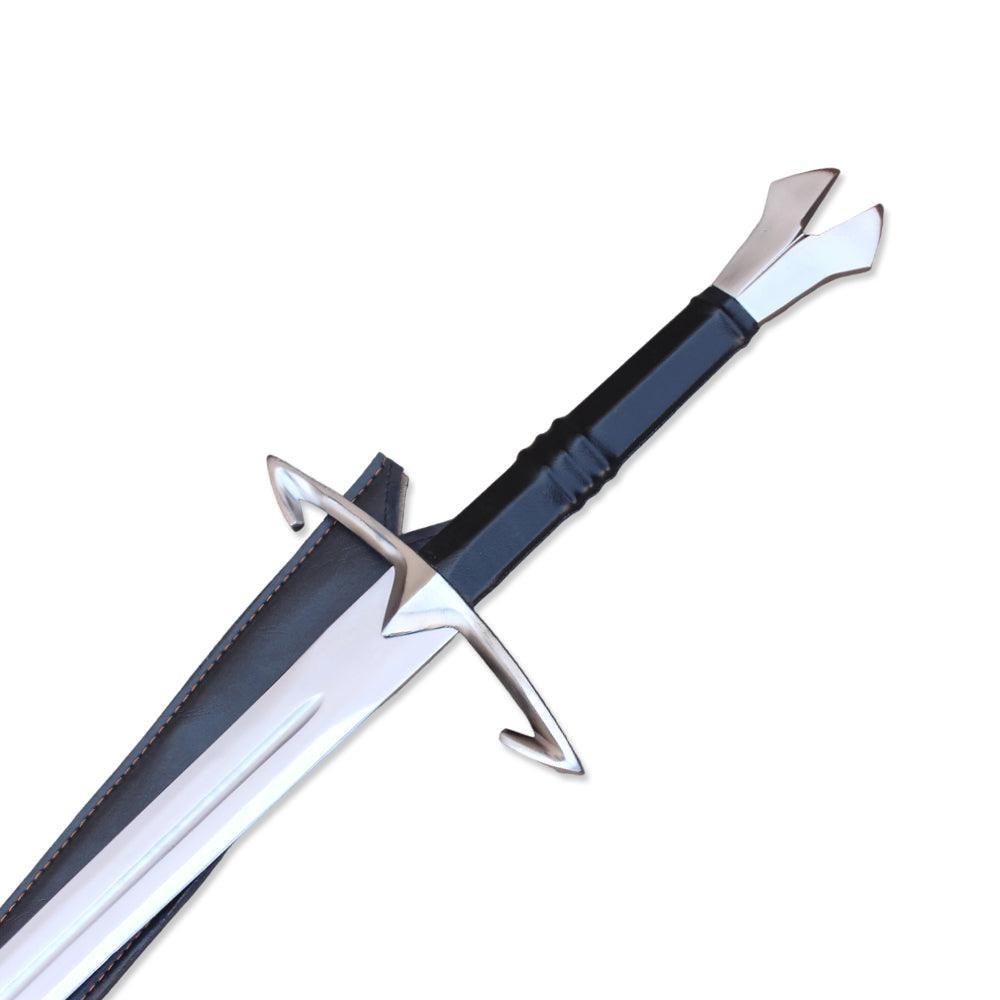 Black Death Gothic Medieval Sword With Leather Sheath