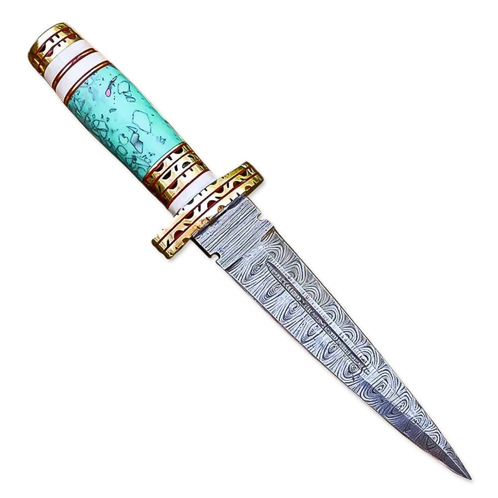 Double Edge Dagger Resin Bone Handle 13 Inch