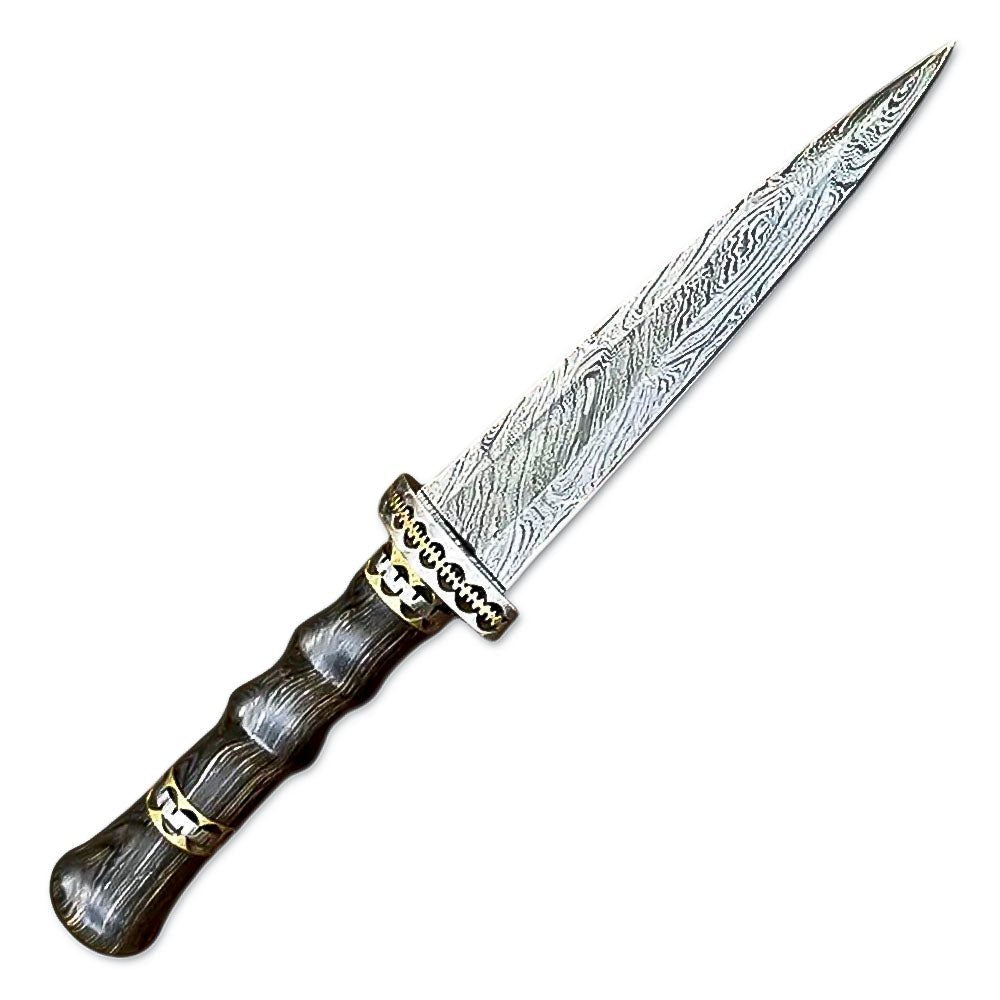Dagger Hardwood Handle Hunting Boot Knife 10 Inch