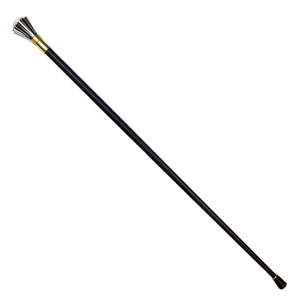 Famille Rose Silver Vase Cane Sword Walking Stick