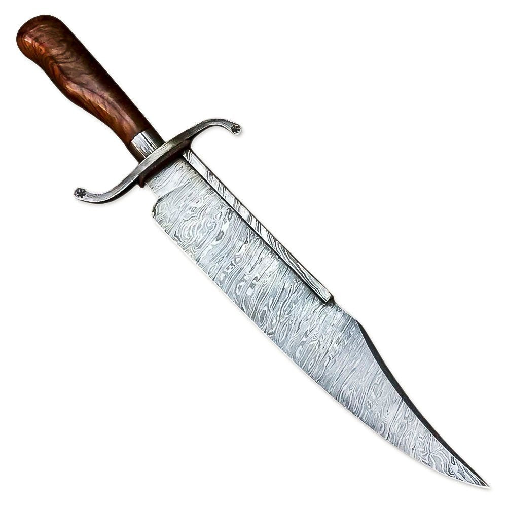 Camping Bowie Knife Rosewood Fixed Blade 15 Inch