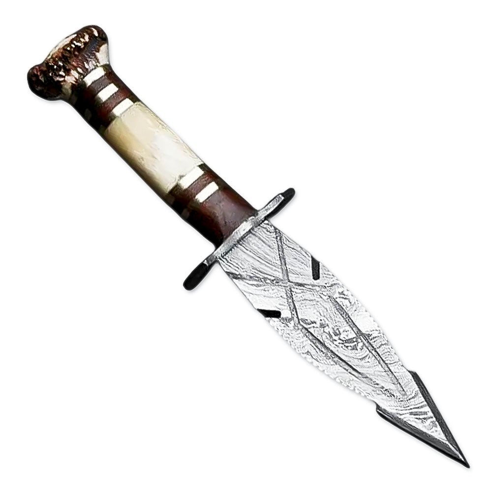 Dagger Stag Antler Bone Handle Collectible 10 Inch