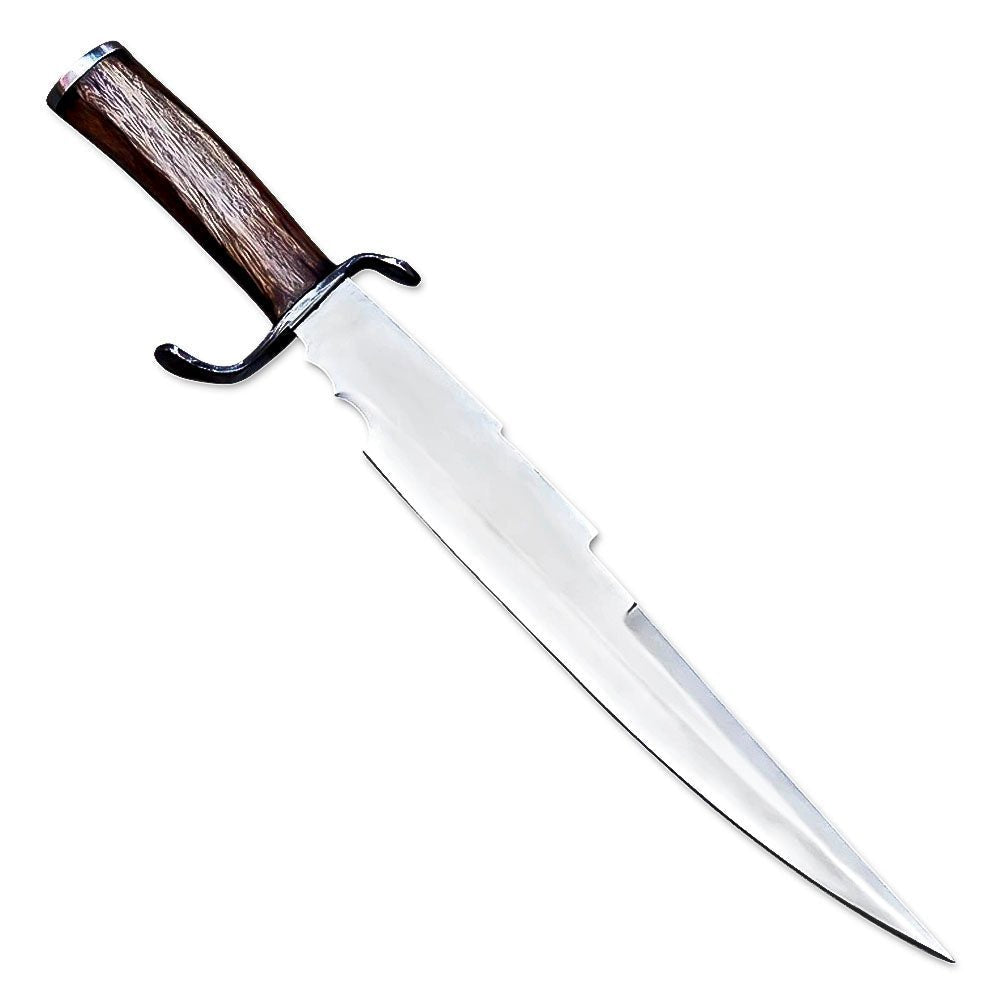 Bowie Knife 17 Inch Rosewood Handle With Sheath