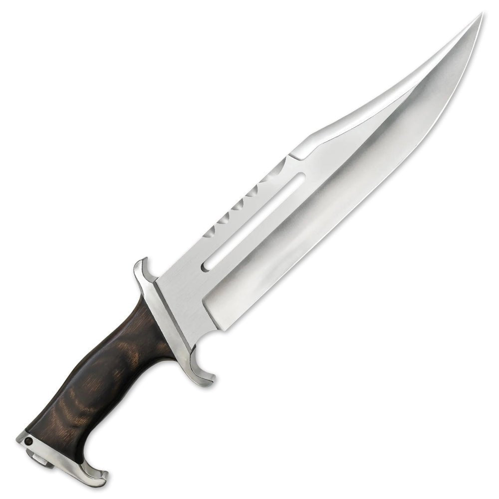 Bowie Hunting Knife 17 Inch Wood Handle With Sheath
