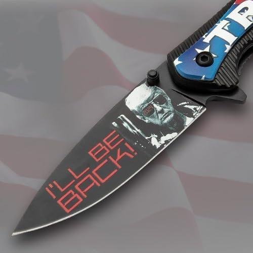Trump 2024 I'll Be Back Spring Assisted Pocket Knife