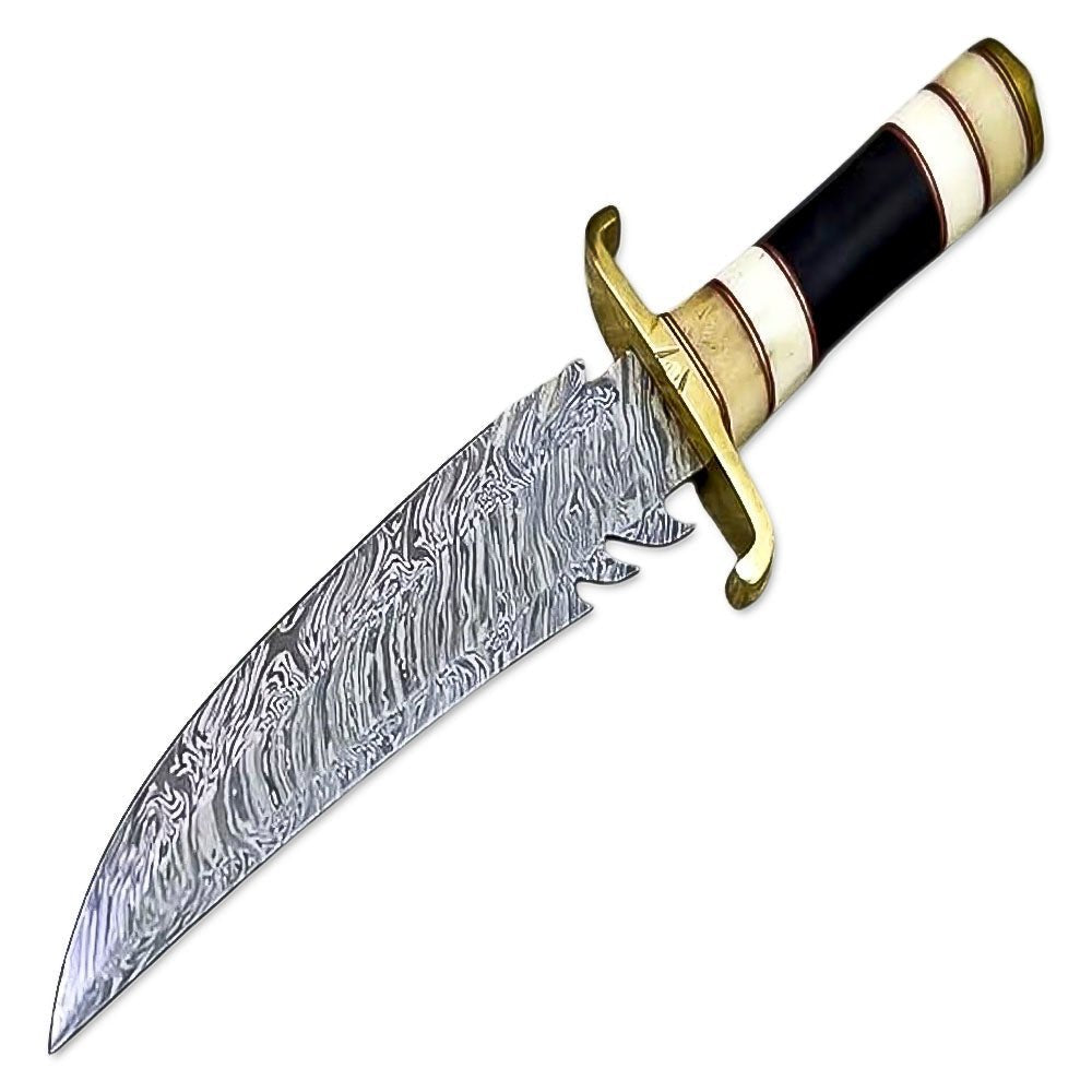 Bowie Knife Bone Buffalo Horn Hunting 12 Inch