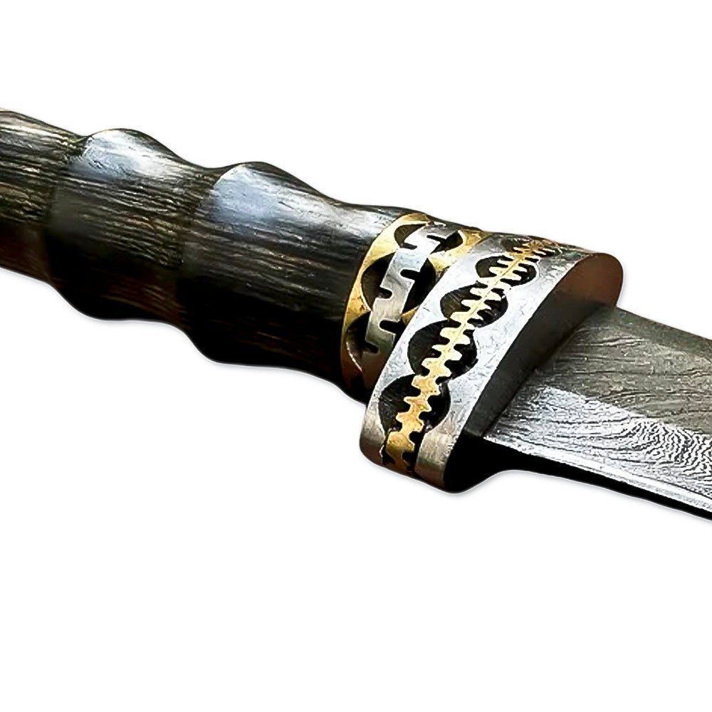 Dagger Hardwood Handle Hunting Boot Knife 10 Inch