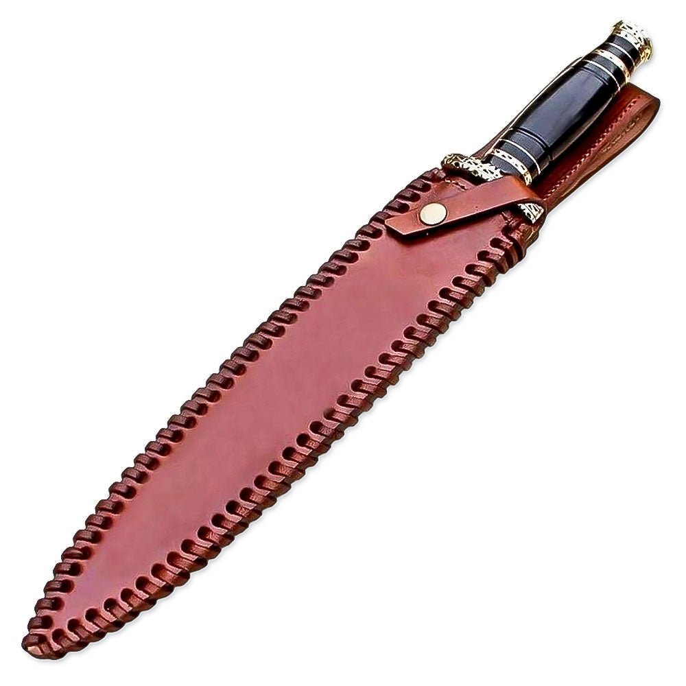 Dagger Knife Buffalo Horn Handle Collectible 15 Inch