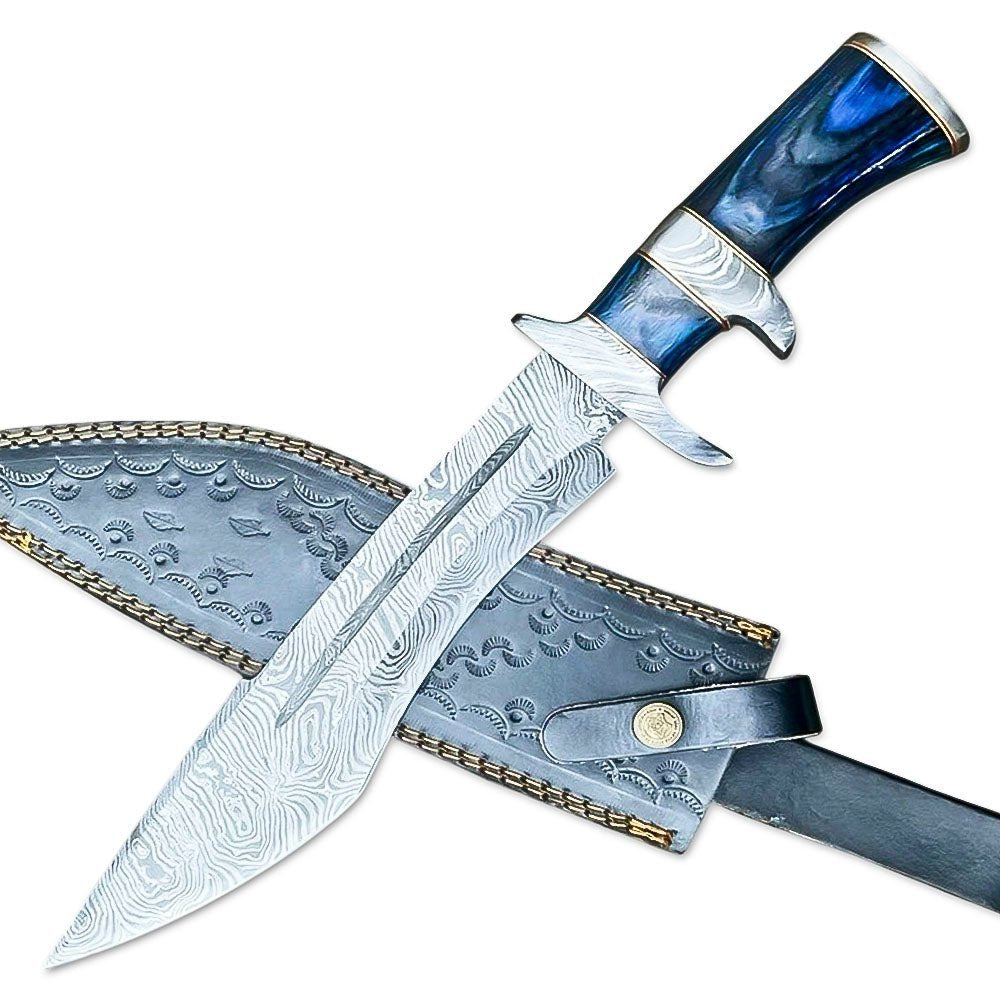 Bowie Knife Hardwood Handle Hunting 14 Inch