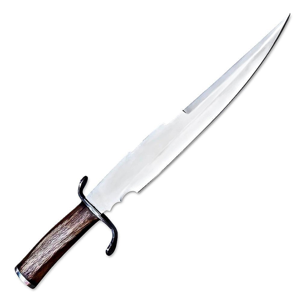 Bowie Knife 17 Inch Rosewood Handle With Sheath