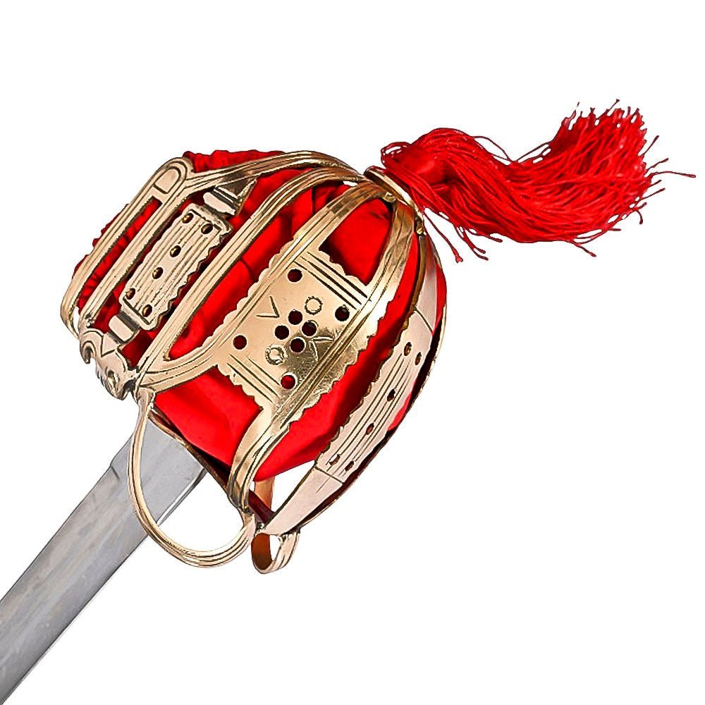 Scottish Basket Hilt Broadsword With Scabbard 39 Inch