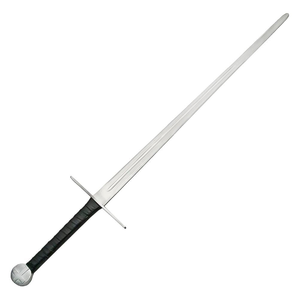Medieval Cross Sword Black 48 Inch With Scabbard