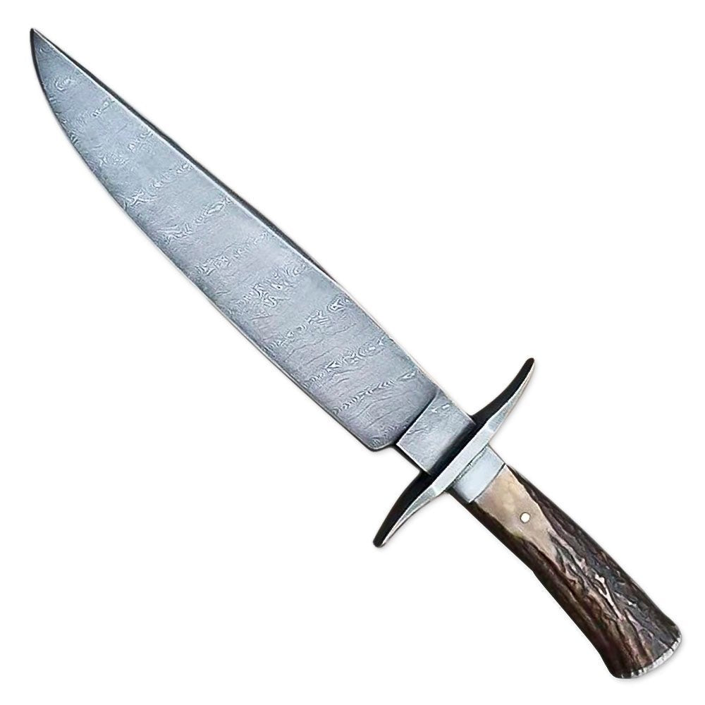 Bowie Knife Stag Antler Handle Outdoor 15 Inch