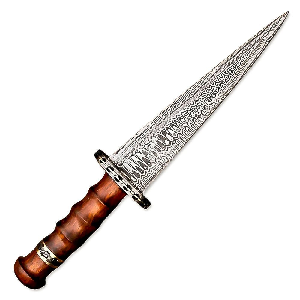 Hand Forged Dagger Rosewood Handle Collectible 15 Inch