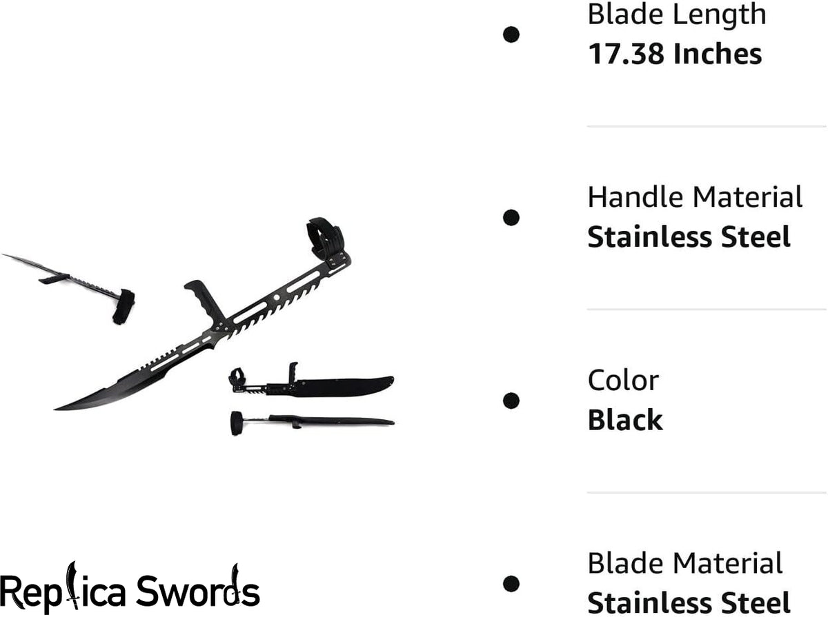 Agent BloodRayne Ninja Fore arm Machete Sword Blade Replica