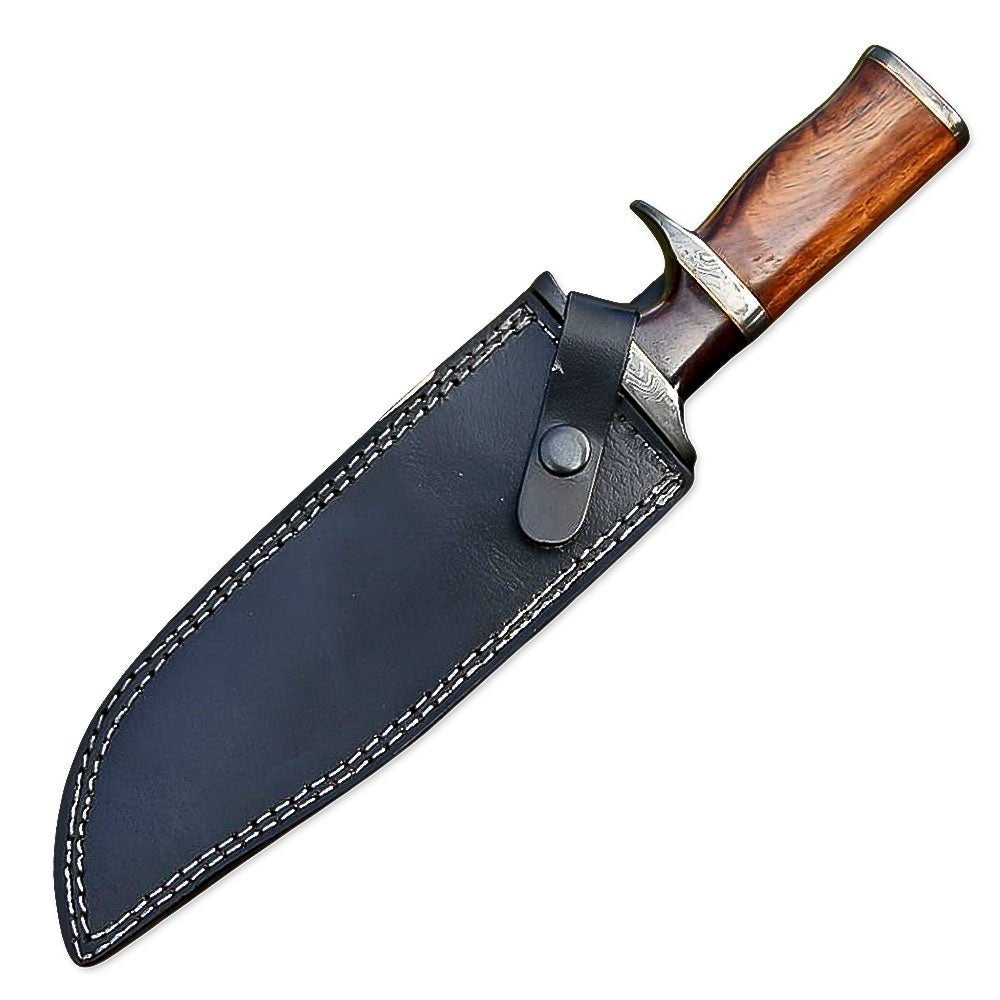 Bowie Knife Rosewood Handle Hunting 13 Inch