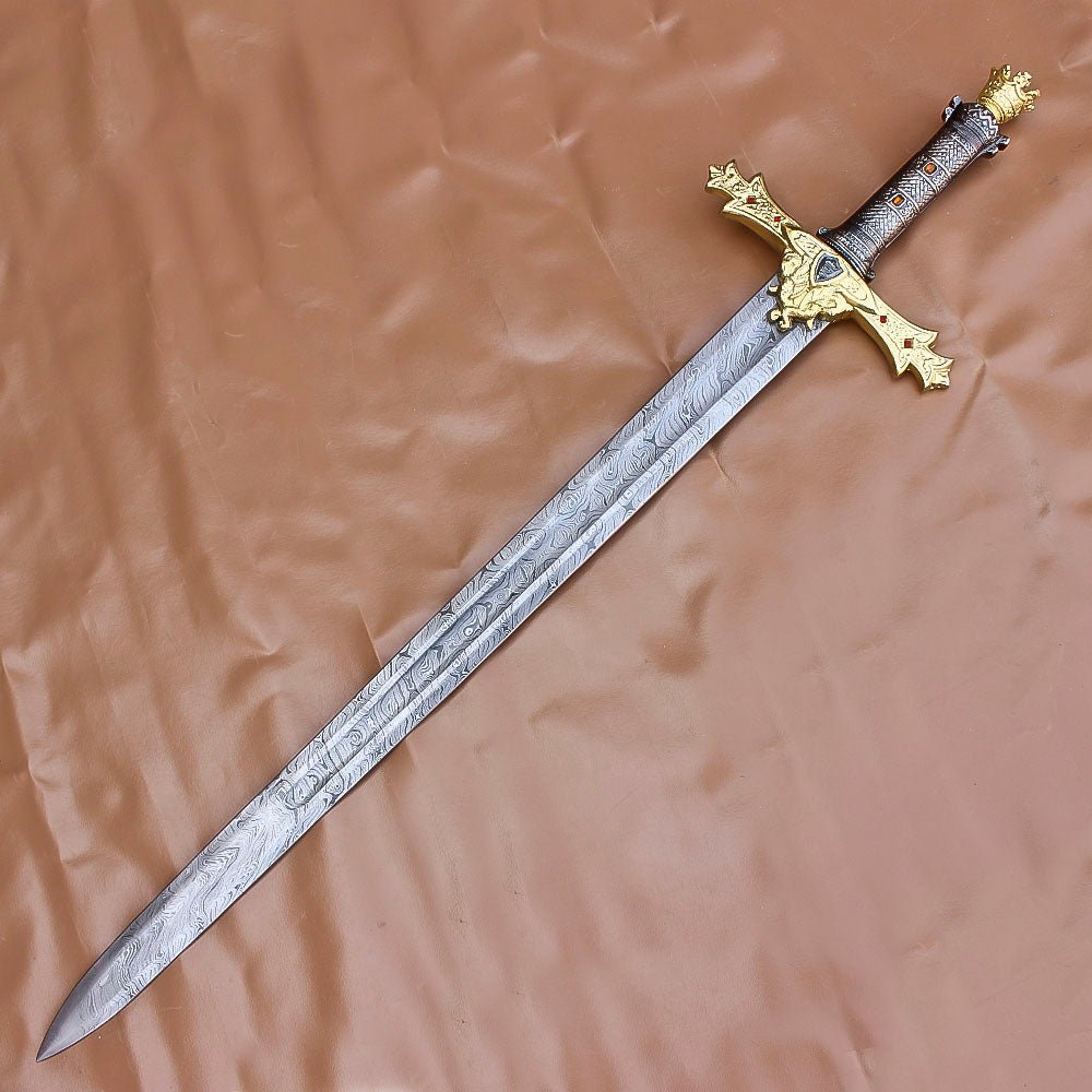Medieval Crusader Sword Knight Replica Handmade 40 Inch