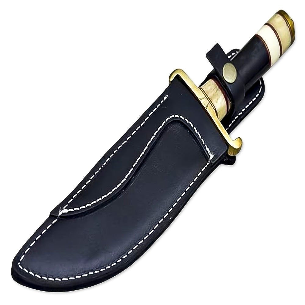 Bowie Knife Bone Buffalo Horn Hunting 12 Inch