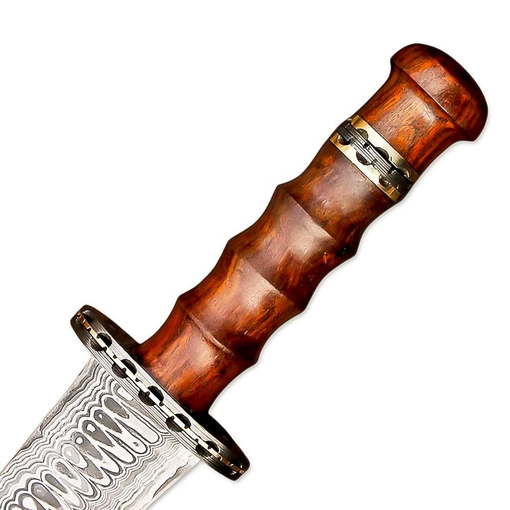 Hand Forged Dagger Rosewood Handle Collectible 15 Inch
