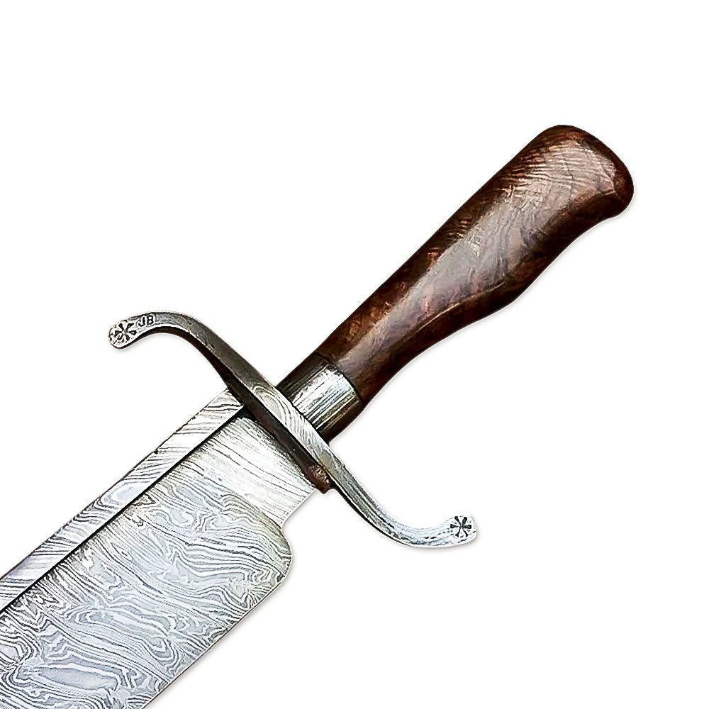 Camping Bowie Knife Rosewood Fixed Blade 15 Inch