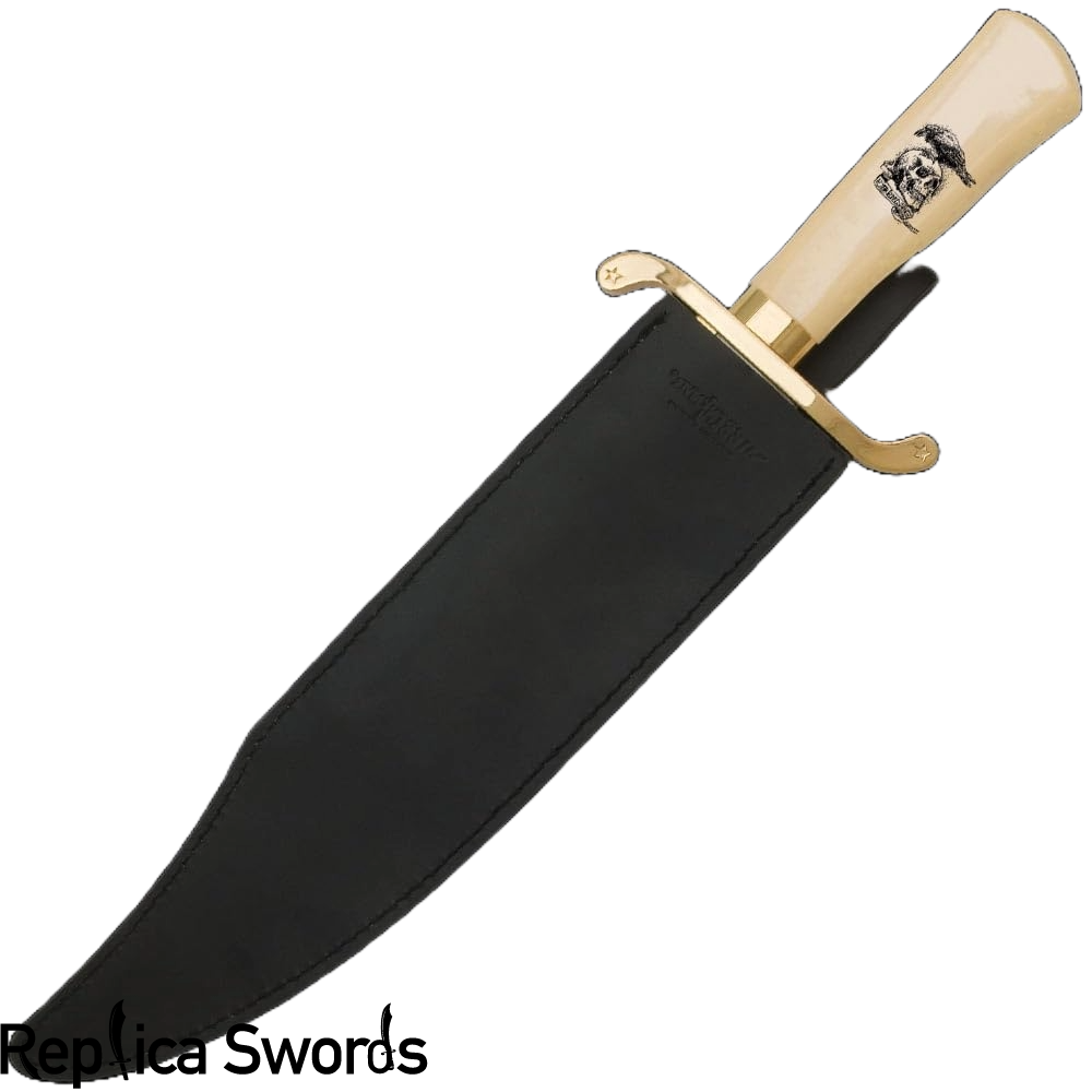 Gil Hibben Expendables Bowie Knife Gold Plated Replica