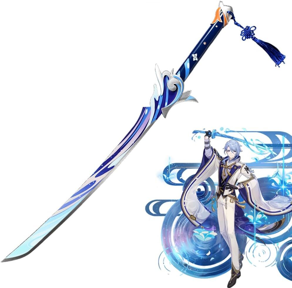 Genshin Impact Kamisato Ayato Haran Geppaku Futsu Sword Replica