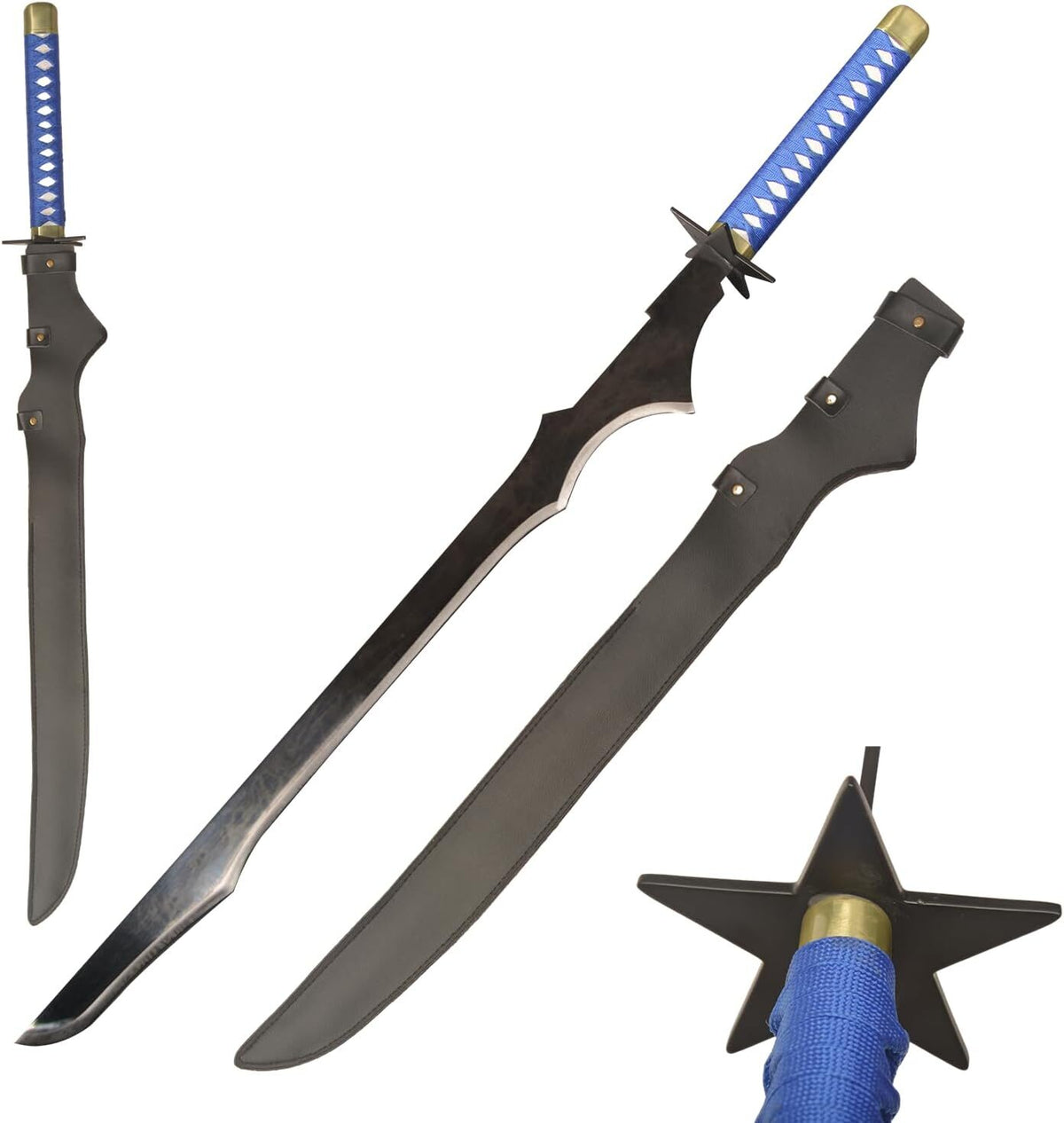 Black Rock Shooter Mato Kuroi Crooked Katana Sword Replica