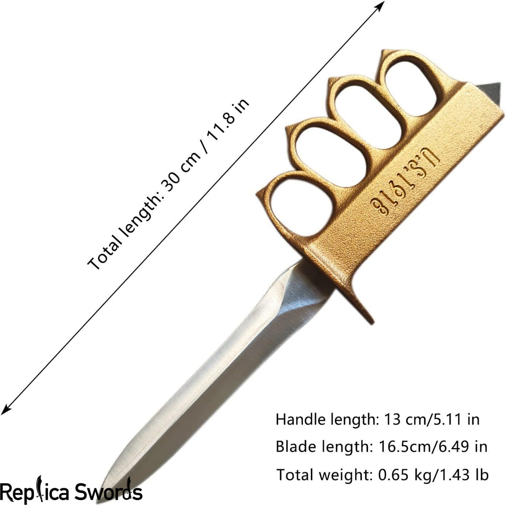 1918 WWI Trench Knife Replica With Sheath